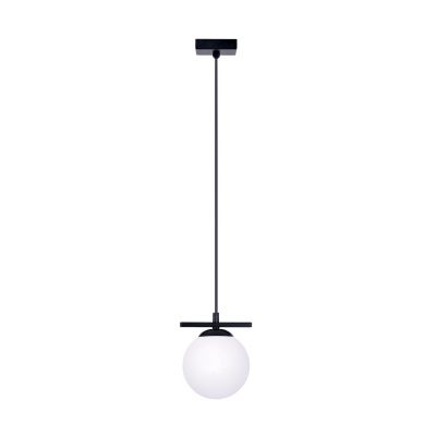 Zuma Line Globe lampa wisząca 1x10 W biała-czarna 1207
