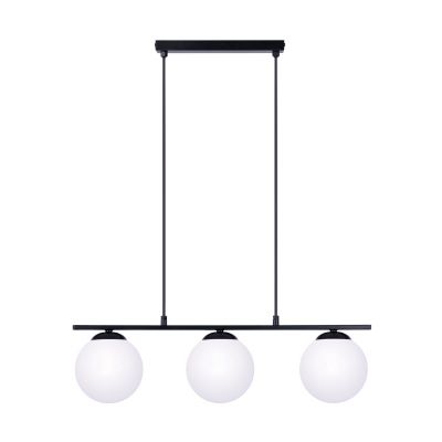 Zuma Line Globe lampa wisząca 3x10 W biała-czarna 1209