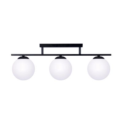 Zuma Line Globe lampa podsufitowa 3x10 W biała-czarna 1212