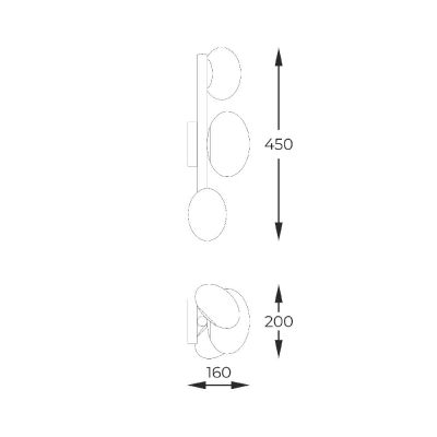 Zuma Line Omi kinkiet 3x5 W złoty 133867-027991