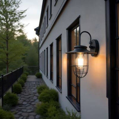 Zuma Line Industrial kinkiet zewnętrzny 1x60 W czarny 17068-WD