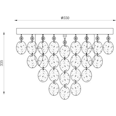 Zuma Line Pardo lampa podsufitowa 8x40 W chrom 18366