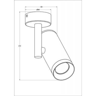 Zuma Line Tori lampa podsufitowa 1x50W biała 20015-WH-N