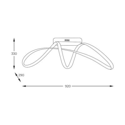 Zuma Line Fermi lampa podsufitowa 1x50 W LED złoty 20026C-GD