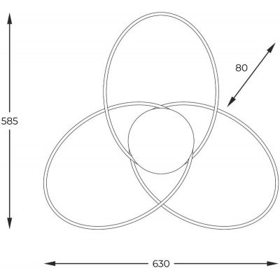 Zuma Line Focus lampa podsufitowa 1x60W czarny/złoty 20169-GD
