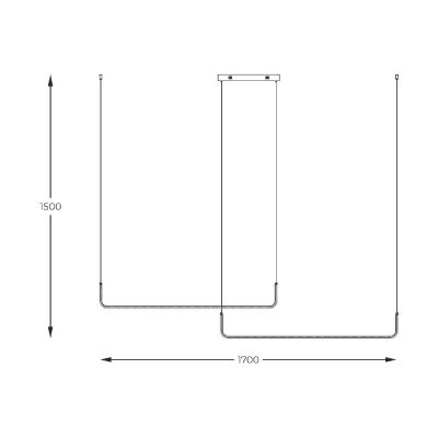 Zuma Line Rike lampa wisząca 1x40 W czarna 2023199-BK