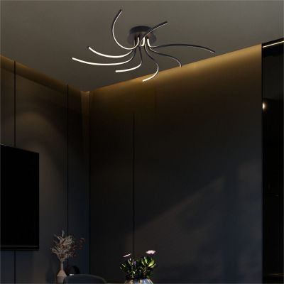 Zuma Line Diogo lampa podsufitowa 1x36W czarna 2200012-BK