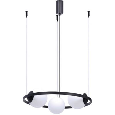 Zuma Line Orbit lampa wisząca 3x40 W czarna 5004