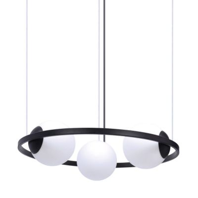 Zuma Line Orbit lampa wisząca 3x40 W czarna 5004