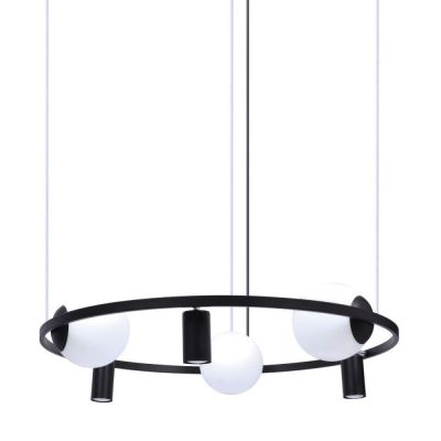 Zuma Line Orbit 3 Pendant lampa wisząca 6x40W czarna 5006