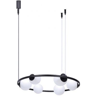 Zuma Line Orbit 6 Pendant lampa wisząca 6x40W czarny 5007