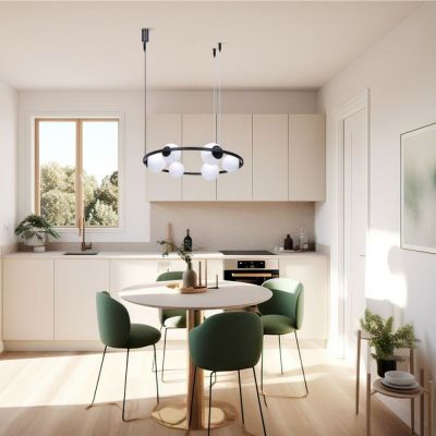 Zuma Line Orbit 6 Pendant lampa wisząca 6x40W czarny 5007