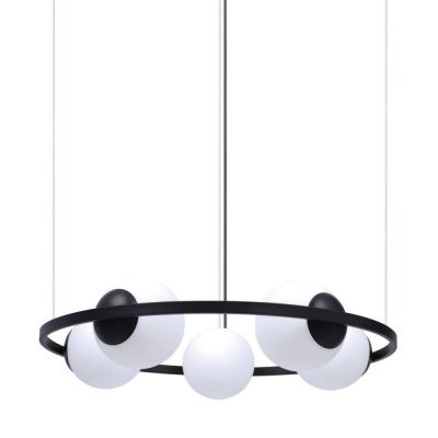 Zuma Line Orbit lampa wisząca 5x40 W czarna 5011