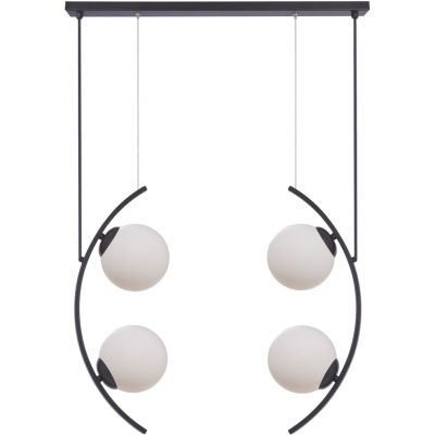 Zuma Line Helix lampa wisząca 4x8W LED czarny/biały 5016