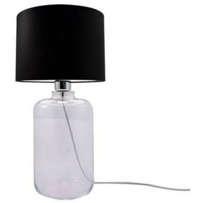 Zuma Line Samasun Transparent lampa stołowa 1x60W czarny/transparentny 5501BK