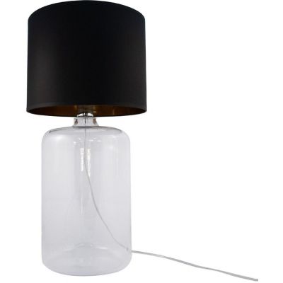 Zuma Line Amarsa lampa stołowa 1x60W czarny/złoty/szkło przezroczyste 5508BKGO