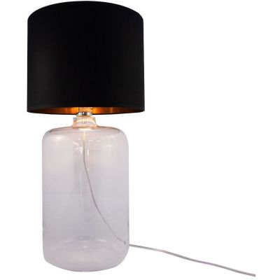 Zuma Line Amarsa lampa stołowa 1x60W czarny/złoty/szkło przezroczyste 5508BKGO