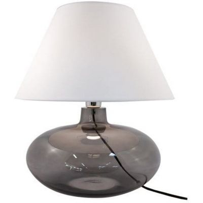 Zuma Line Adana Grafit lampa stołowa 1x60W biały/szkło przydymione 5521WH