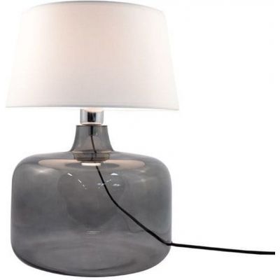 Zuma Line Batumi Grafit lampa stołowa 1x60W biały/szkło przydymione 5530WH