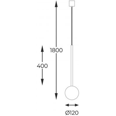 Zuma Line Ali lampa wisząca 1x40 W biała-czarna-złota 5639