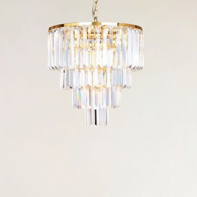 Zuma Line Amedeo lampa wisząca 5x40W złoty/kryształ 17106/4+1-GLD