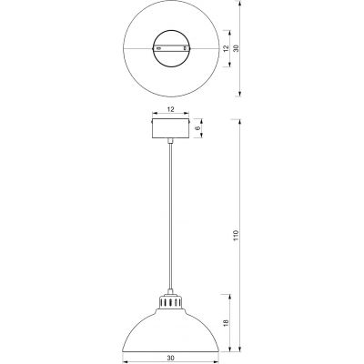 Luminex Sven lampa wisząca 1x15 W beżowa 8889