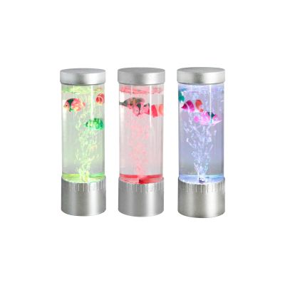 Zuma Line Aqua lampka nocna RGB 1x2,25 W przezroczysta-srebrna 89245