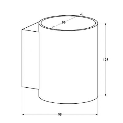 Zuma Line Sola kinkiet 1x40 W biały 91060-N