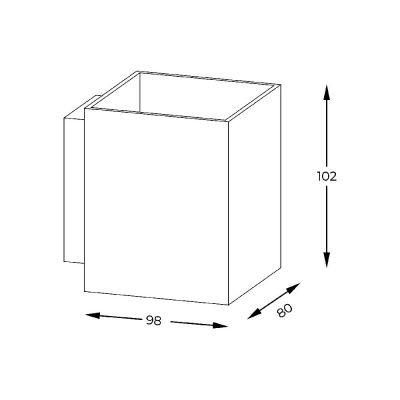 Zuma Line Sola kinkiet 1x40 W czarny 91063-N