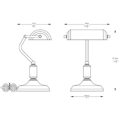 Zuma Line Roma lampa biurkowa 1x40 W czarna A2048-BK