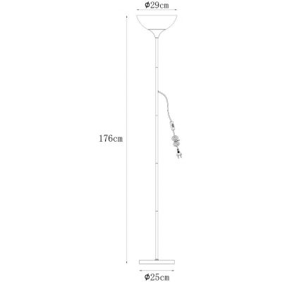 Zuma Line Sarda lampa stojąca 1x40W biały mat/chrom A4036-MWH