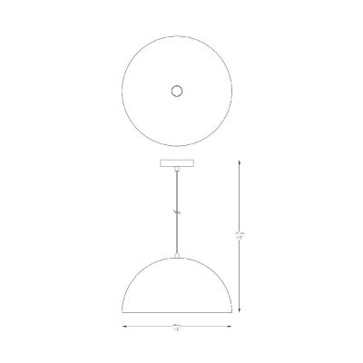 Zuma Line Vela lampa wisząca 1x40 W czarna A8001XL-BK