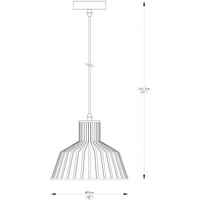 Zuma Line Dolia lampa wisząca 1x40W złota A8078-GLD