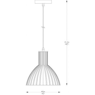 Zuma Line Dolia lampa wisząca 1x40W złoty mat szczotkowany A8082-GLD