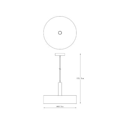 Zuma Line Leo lampa wisząca 1x40 W czarna A8133XL