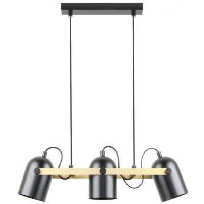 Zuma Line Fati lampa wisząca 3x40W czarny mat/złoty A8163-3A