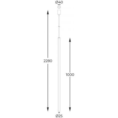 Zuma Line Nova lampa wisząca 1x4W złoty A8187L