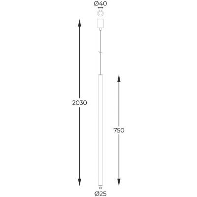 Zuma Line Nova lampa wisząca 1x4W złoty A8187M