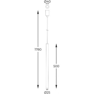 Zuma Line Nova lampa wisząca 1x4W złoty A8187S