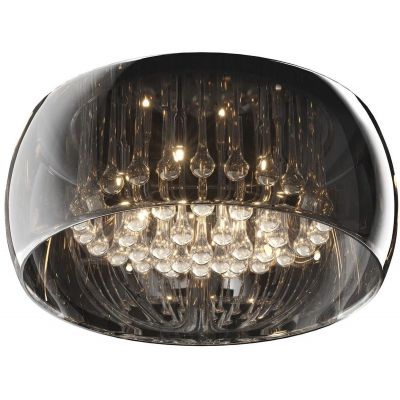 Zuma Line Crystal lampa podsufitowa 6x42W chrom/szkło dymione/kryształ C0076-06X-F4FZ
