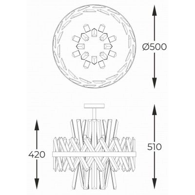 Zuma Line Constantinople lampa podsufitowa 8x28 W przezroczysta C0567-08C-7GAC