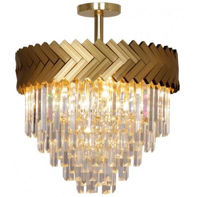 Zuma Line Lyon lampa podsufitowa 9x40W złoty/przezroczysty C23910/9