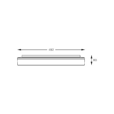 Zuma Line Bois plafon 1x24 W czarny CL2204003-490MBWT