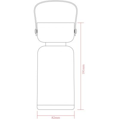 Zuma Line Batt lampa stołowa zewnęt 1x3 W brązowa ETLED-564-BR