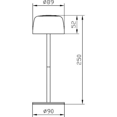 Zuma Line Poco lampa stołowa zewnęt 1x2 W zielona ETLED-658-GR