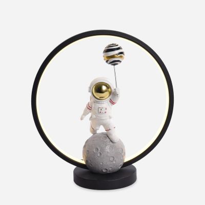 Zuma Line Astronauta lampka nocna 1x4 W biała-czarna-złota EX04F307U-1