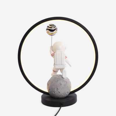 Zuma Line Astronauta lampka nocna 1x4 W biała-czarna-złota EX04F307U-1