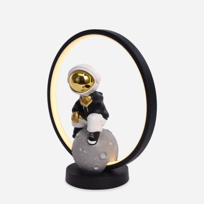 Zuma Line Astronauta lampka nocna 1x4 W biała-czarna-złota EX15S020U-1