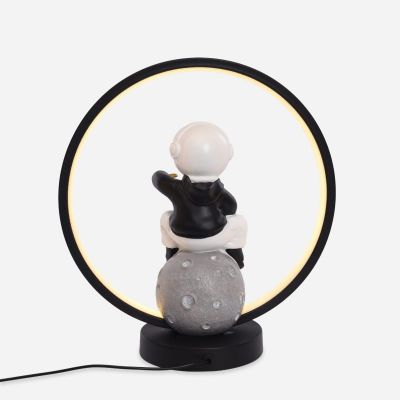 Zuma Line Astronauta lampka nocna 1x4 W biała-czarna-złota EX15S020U-1