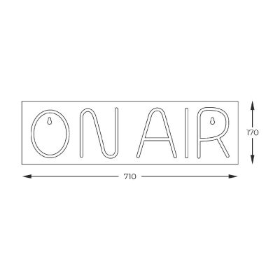 Zuma Line Neon neon ścienny 1x3,44 W czerwony FM-WN46